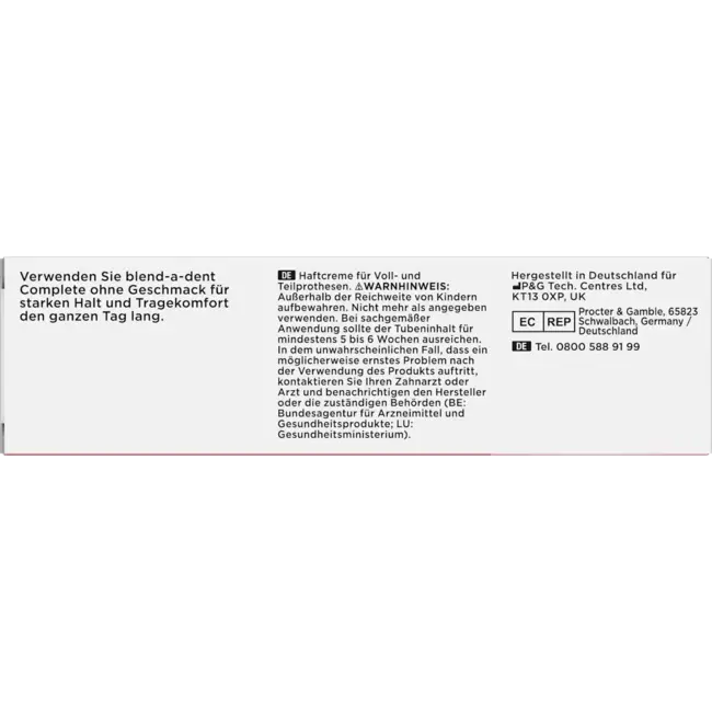 blend-a-dent Kleefcrème Complete Smaakneutraal 47.0 g