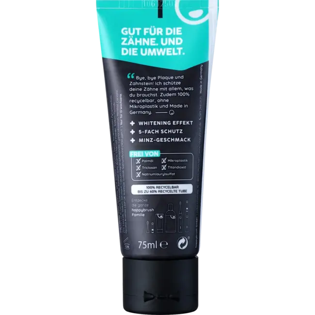 happybrush Tandpasta Actieve Kool White Met Vit. B12 75.0 ml