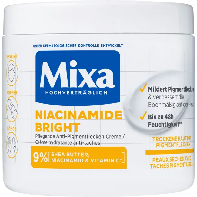 Mixa Crème Niacinamide Bright 400ml