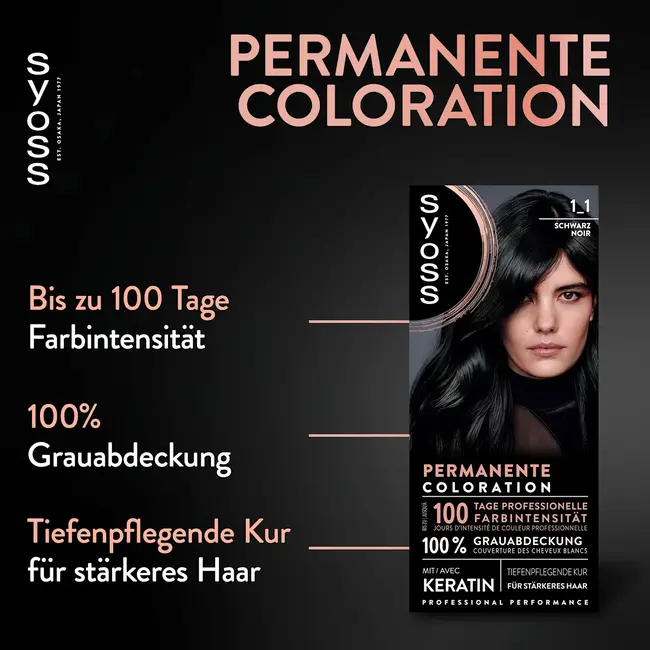 Syoss Haarverf 1_1 Zwart 1.0 St