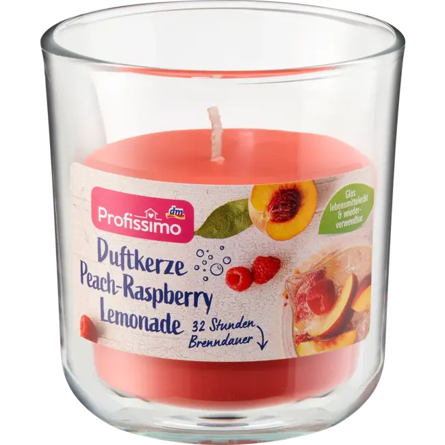 Profissimo Geurkaars In Glas Peach-raspberry Lemonade 1.0 St