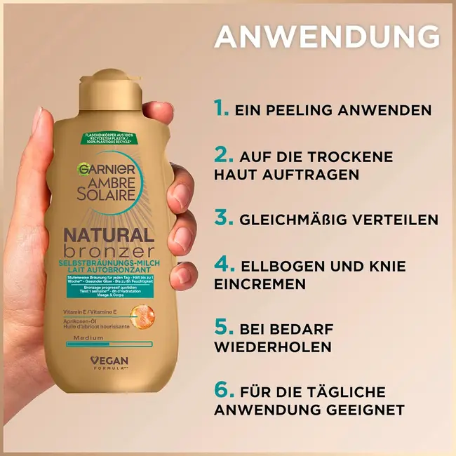 Garnier Ambre Solaire Zelfbruinende Melk Natural Bronzer 175.0 ml