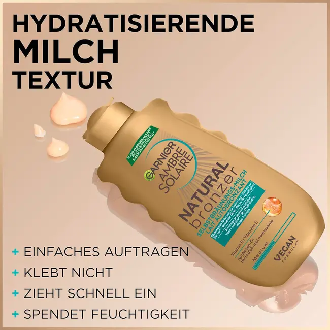 Garnier Ambre Solaire Zelfbruinende Melk Natural Bronzer 175.0 ml