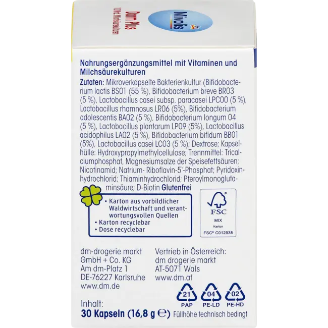 Mivolis Darm Plus Capsules 30 St 10.0 g