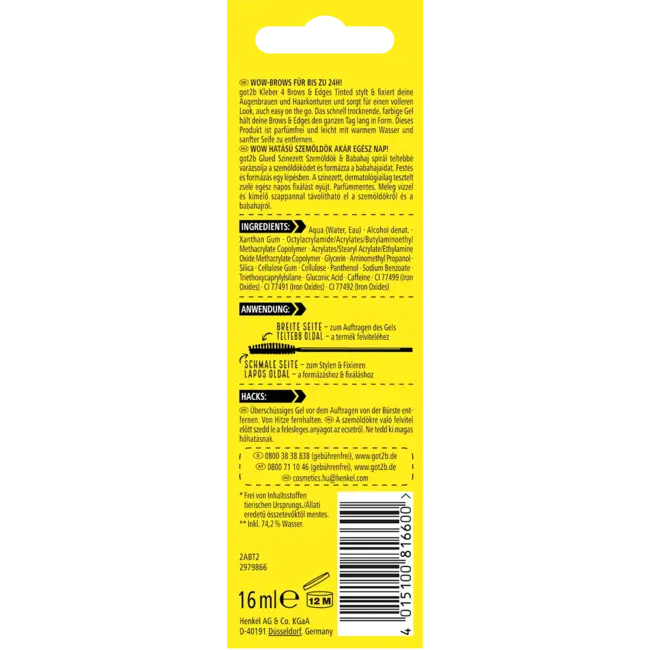 got2b Styling Gel Brows Donkerbruin 16.0 ml