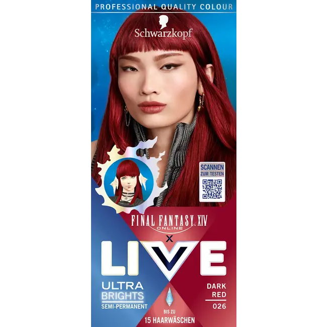 Schwarzkopf LIVE Intensieve Haarverf 026 Dark Red 1.0 St