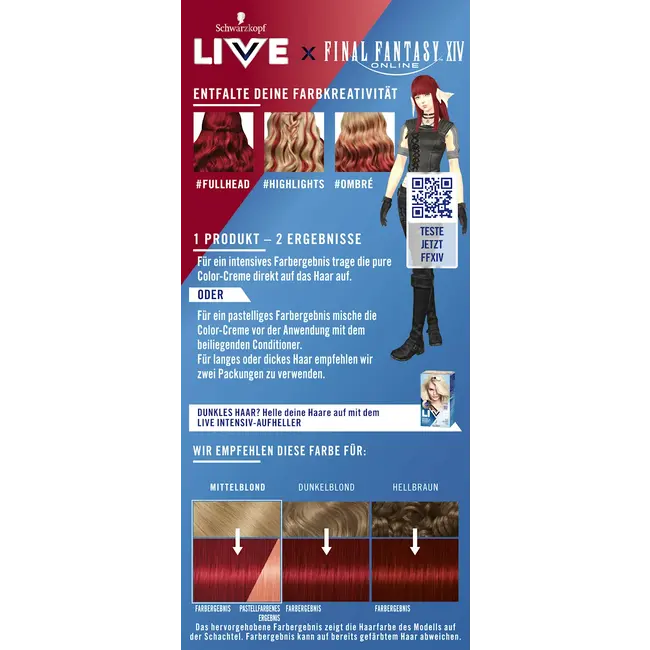 Schwarzkopf LIVE Intensieve Haarverf 026 Dark Red 1.0 St