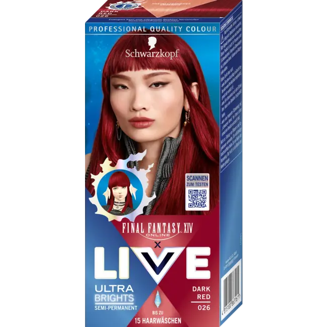 Schwarzkopf LIVE Intensieve Haarverf 026 Dark Red 1.0 St