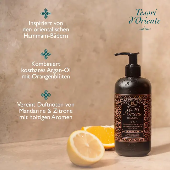 Tesori d'Oriente Vloeibare Zeep Hammam, Arganolie & Oranjebloesem 300.0 ml