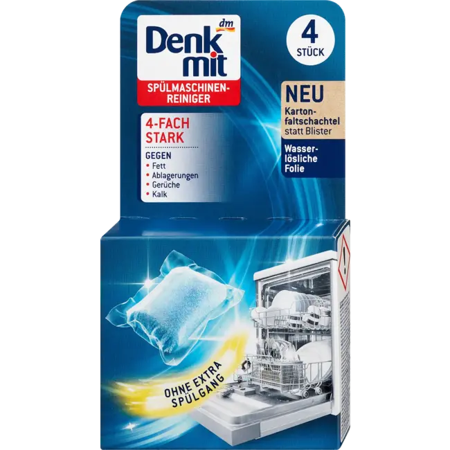 Denkmit Vaatwasserreiniger 4-vaks Sterk 4.0 St