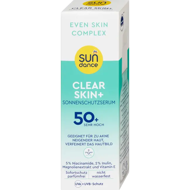 SUNDANCE Zonwerend Serum Gezicht Clear Skin+ SPF 50+ 50.0 ml