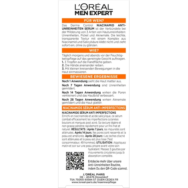 L'ORÉAL PARiS MEN EXPERT Derma Control Anti-Blemish Serum 30ml