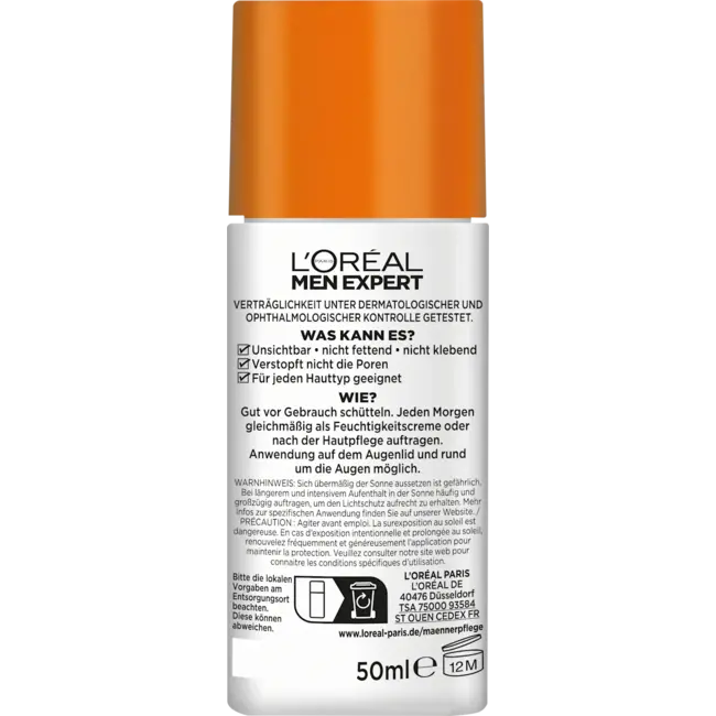 L'ORÉAL PARiS MEN EXPERT Gezichtscrème Hydra Energy SPF 50+ 50.0 ml