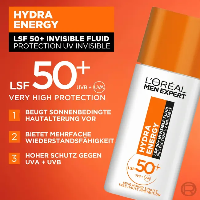 L'ORÉAL PARiS MEN EXPERT Gezichtscrème Hydra Energy SPF 50+ 50.0 ml