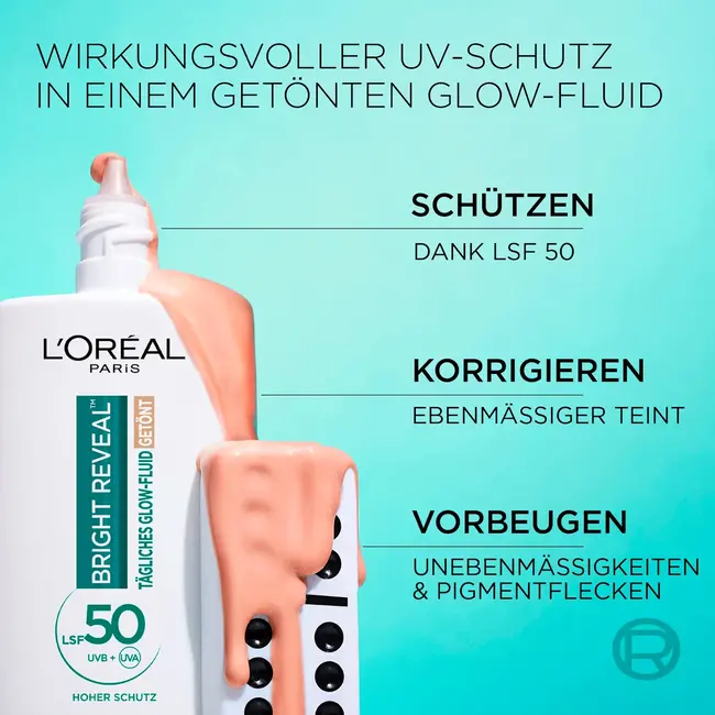 L'ORÉAL PARiS REVITALIFT Fluid Glow Bright Reveal Getint Licht LSF 50 50.0 ml