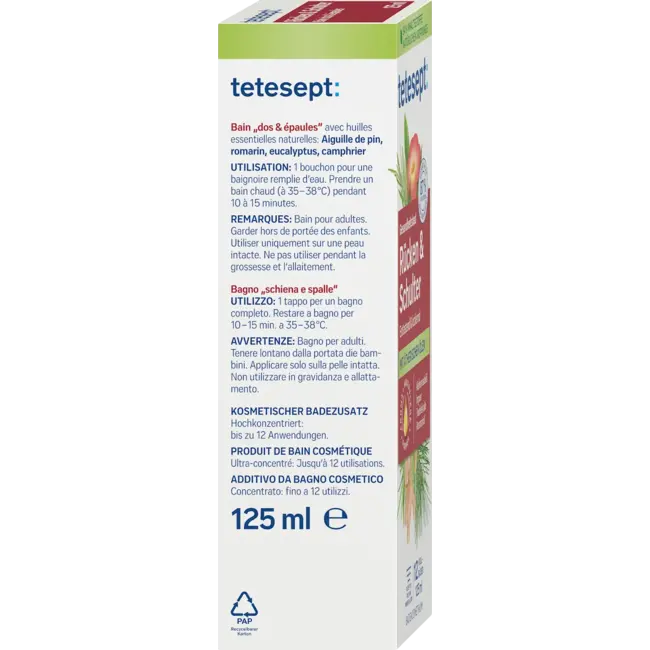 tetesept Gezondheidsbad Rug & Schouder 125.0 ml