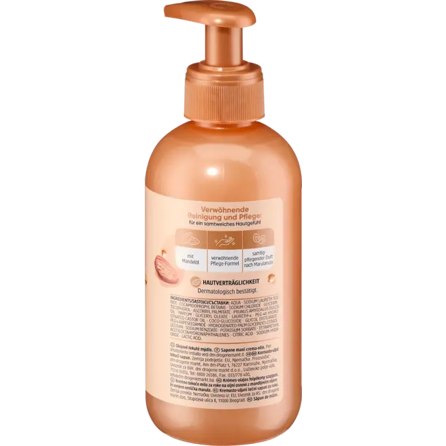 Balea Vloeibare Zeep Crème-olie Met Amandelolie & Marulanoot Geur 300.0 ml