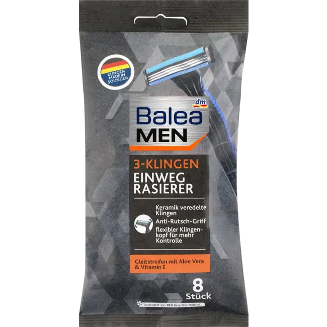 Balea MEN Wegwerpscheermesjes 3-mesjes 8st