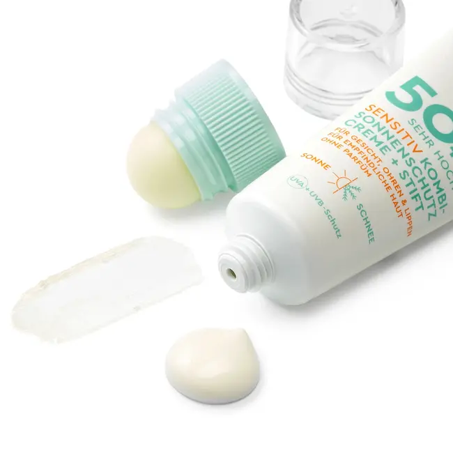 SUNDANCE Zonnebescherming Combi Gezichtscrème + Pen Sensitive SPF50+ (25ml + 3g) 1.0 St