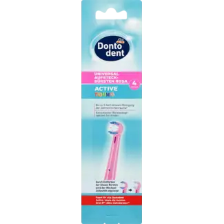 Dontodent Dontodent Universele Opzetborstels Active Young Roze