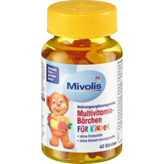 Mivolis Mivolis Multivitamineberen Voor Kinderen Fruitgummies, 60 St.