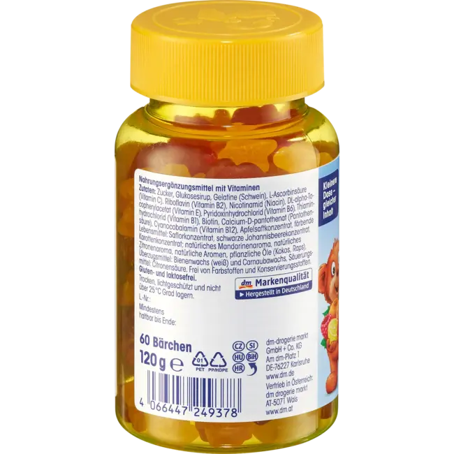 Mivolis Multivitamineberen Voor Kinderen Fruitgummies, 60 St. 120.0 g