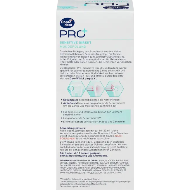 Dontodent PRO+ Mondspoeling PRO+ Sensitive Direct 400.0 ml