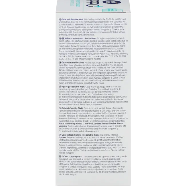 Dontodent PRO+ Mondspoeling PRO+ Sensitive Direct 400.0 ml
