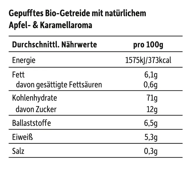 Freche Freunde Kindersnack Poppies Apppel Caramel 40.0 g