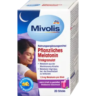 Mivolis Mivolis Plantaardige Melatonine Drinkgranulaat 20 St