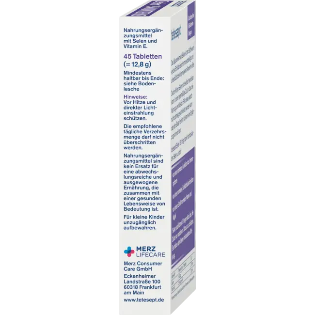 tetesept Selenium 150 Intense Mini Tablet 45 St 12.8 g