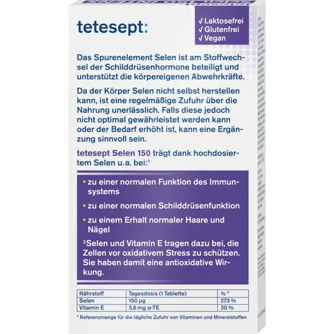 tetesept Selenium 150 Intense Mini Tablet 45 St 12.8 g