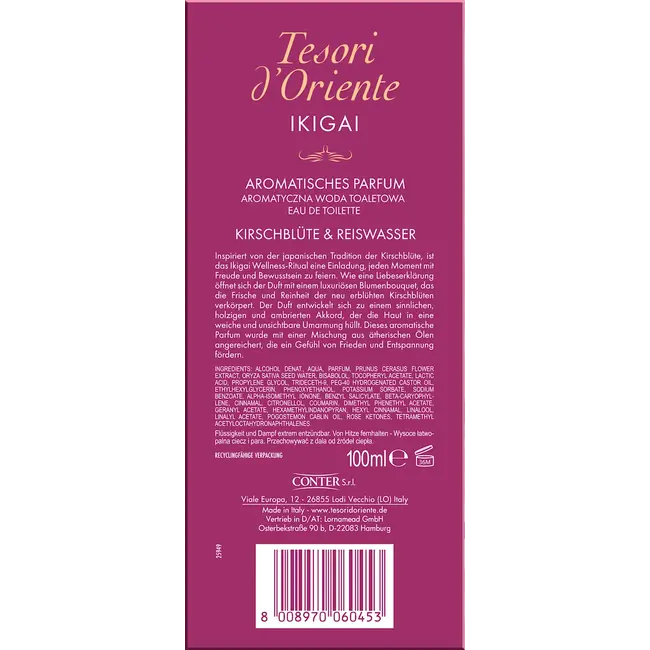 Tesori d'Oriente Ikigai Eau De Toilette 100.0 ml