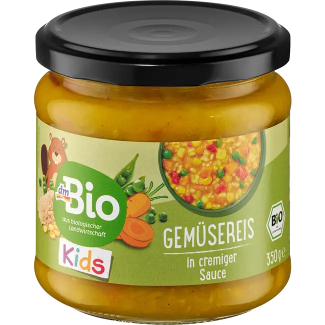 dmBio Menu Rijst Met Groenten, Vanaf 3 Jaar 350.0 g