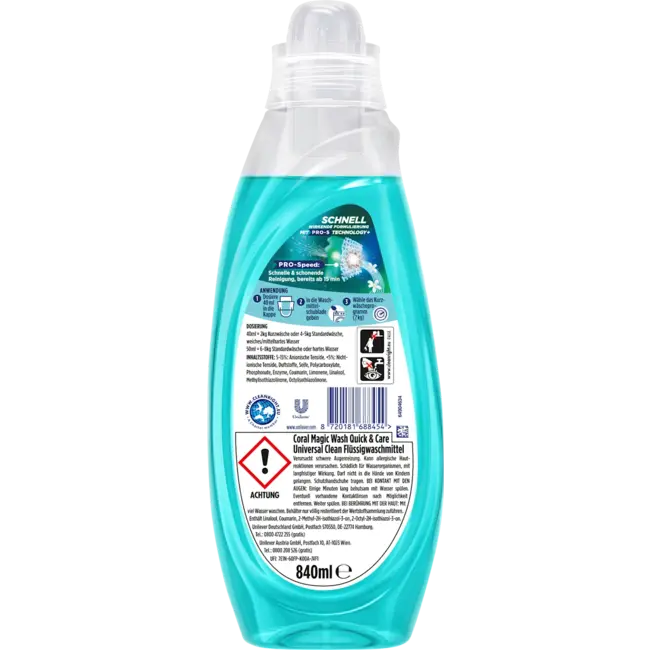 Coral Wasmiddel Vloeibaar Magic Wash Universal Clean 21.0 Wl
