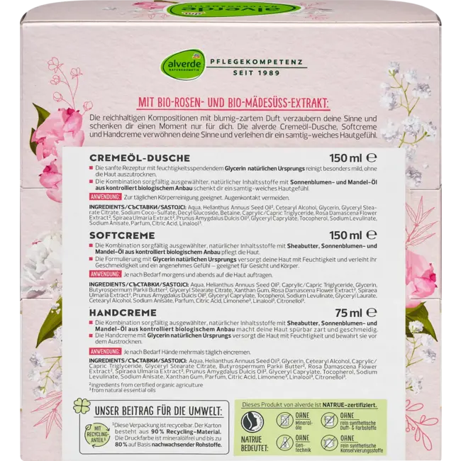 alverde NATURKOSMETIK Cadeauset "Alles Liefde" 3-delig 1.0 St