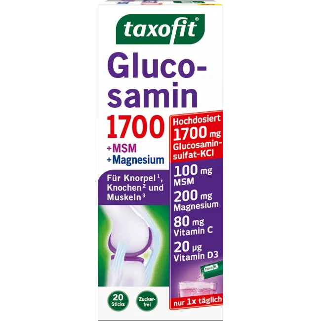 taxofit Glucosamine 1700 + MSM + Magnesium Sticks 20 St 80.0 g