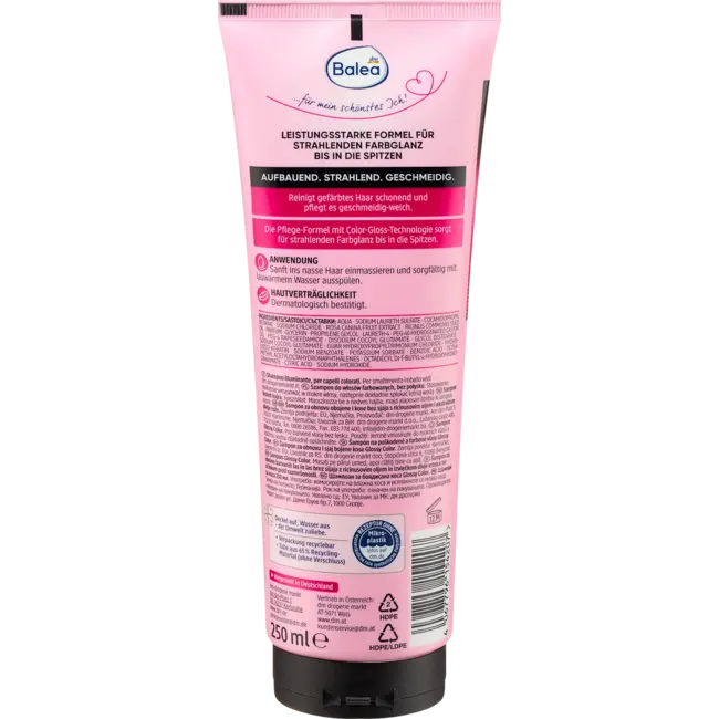 Balea Professional Shampoo Glossy Color 250.0 ml