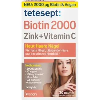 tetesept tetesept Biotine 2000 Tabletten 30 Stuks
