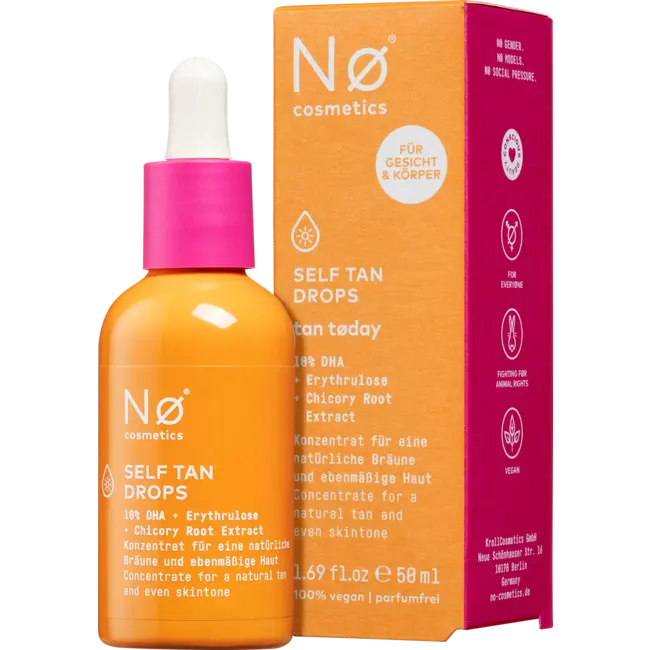Nø Cosmetics Zelfbruinend Concentraat, Self Tan Drops 50.0 ml