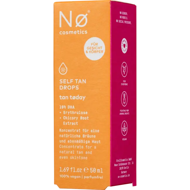 Nø Cosmetics Zelfbruinend Concentraat, Self Tan Drops 50.0 ml