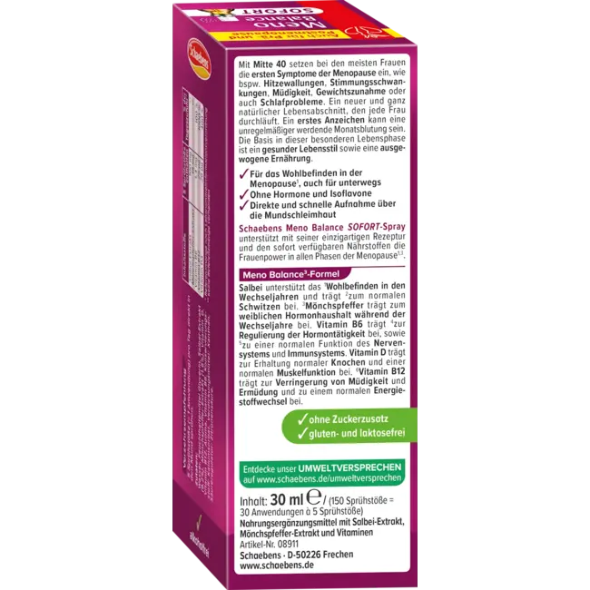 Schaebens Meno Balance Spray 30.0 ml