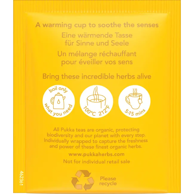 pukka Kruidenthee Citroen & Gember Met Manuka Honingnoot (20 Zakjes) 34.0 g