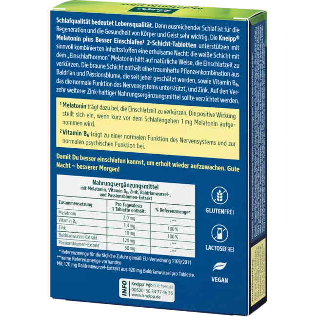 Kneipp Melatonine Plus Tabletten 30 St 15.3 g