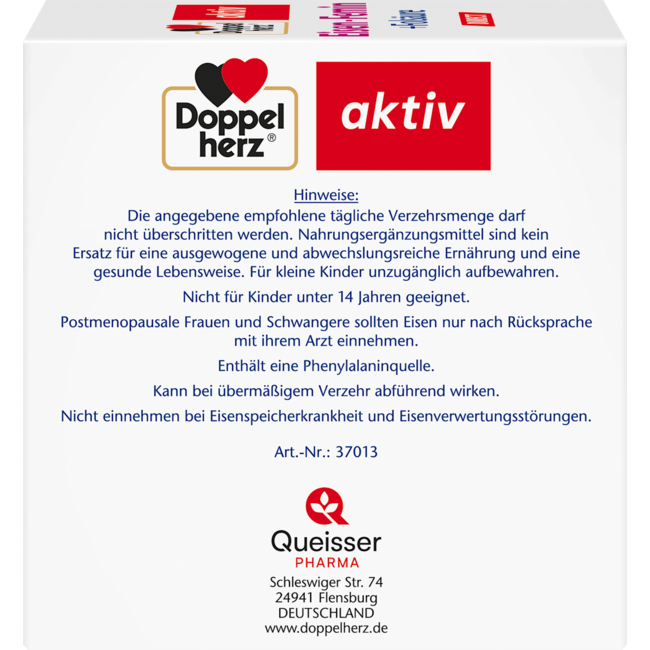 Doppelherz Ijzer Femin Zakjes 60 Stuks 66.0 g