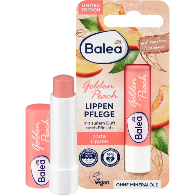 Balea Lipverzorging Golden Peach 4.8 g