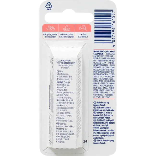 Balea Lipverzorging Golden Peach 4.8 g