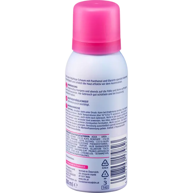 Balea Voetverzorgingsschuim Ureum 100.0 ml