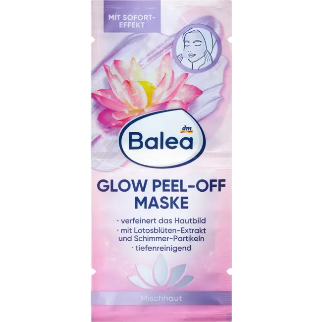 Balea Glow Peel- Off Masker (2x8 Ml) 16.0 ml