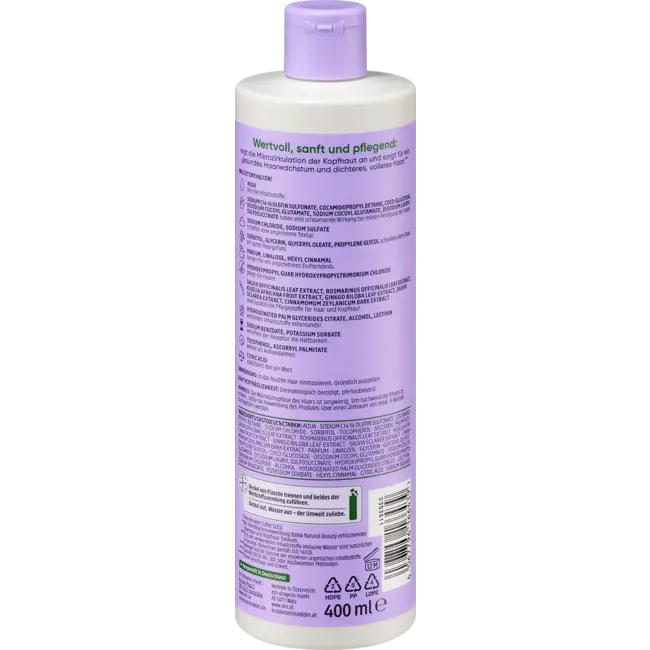 Balea Shampoo Natural Beauty Verfrissende Kruiden 400.0 ml